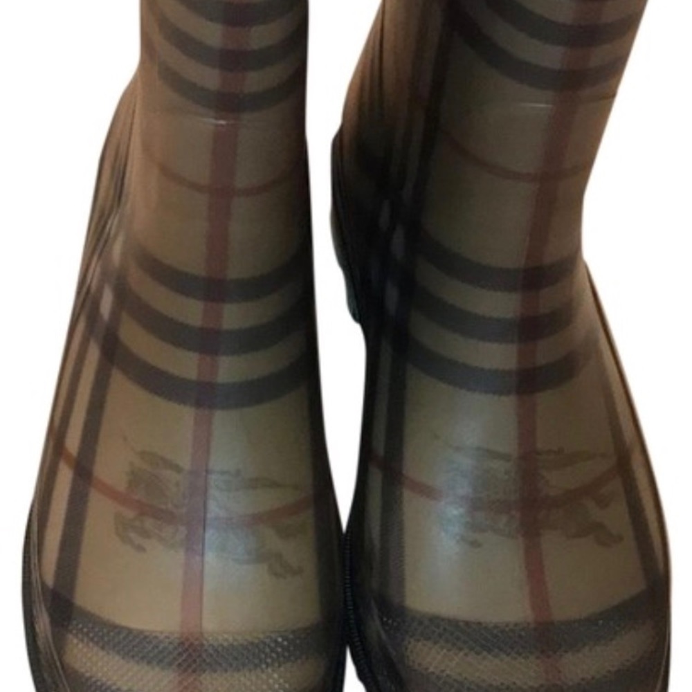 Burberry haymarket classic check rainboots - Picture 2 of 6